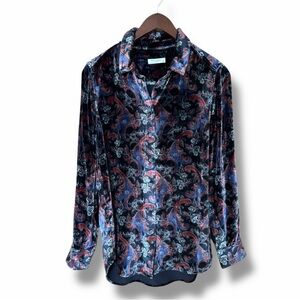 EQUIPMENT Essential Printed Velvet Shirt In Multicolor